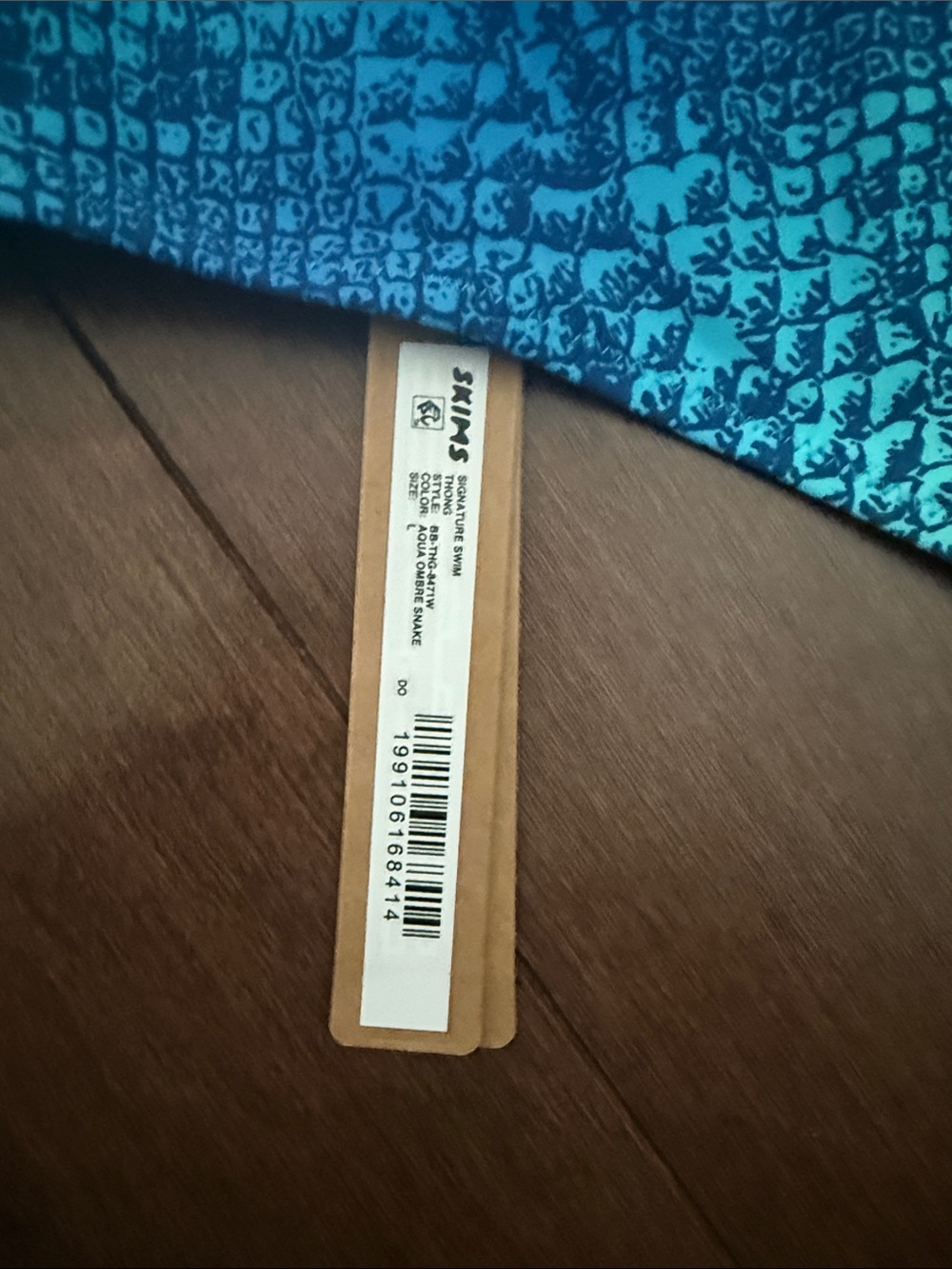 Blue Green Snakeprint Bikini Set - Picture 4 of 5